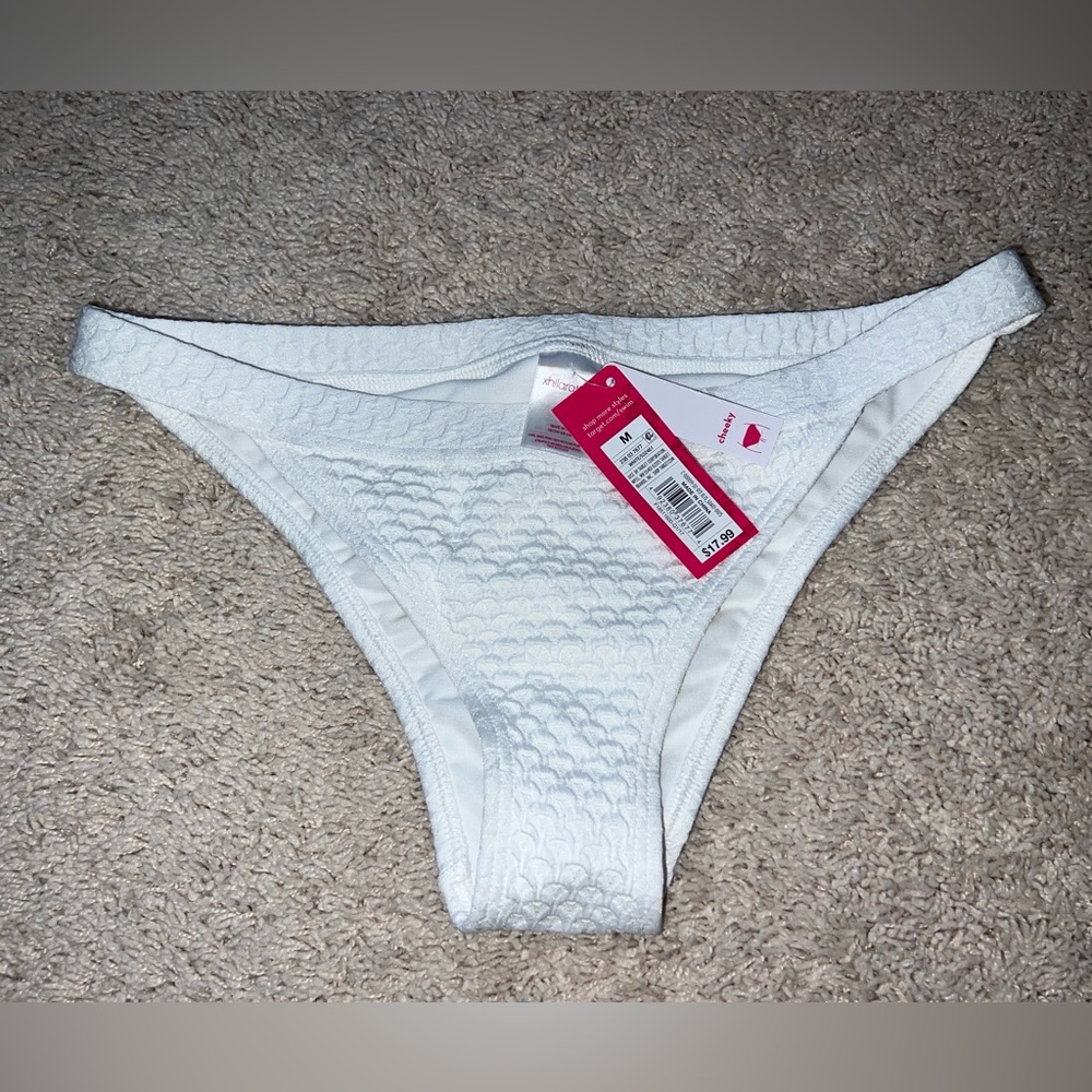 White bikini bottom